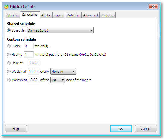 Highly configurable scheduling